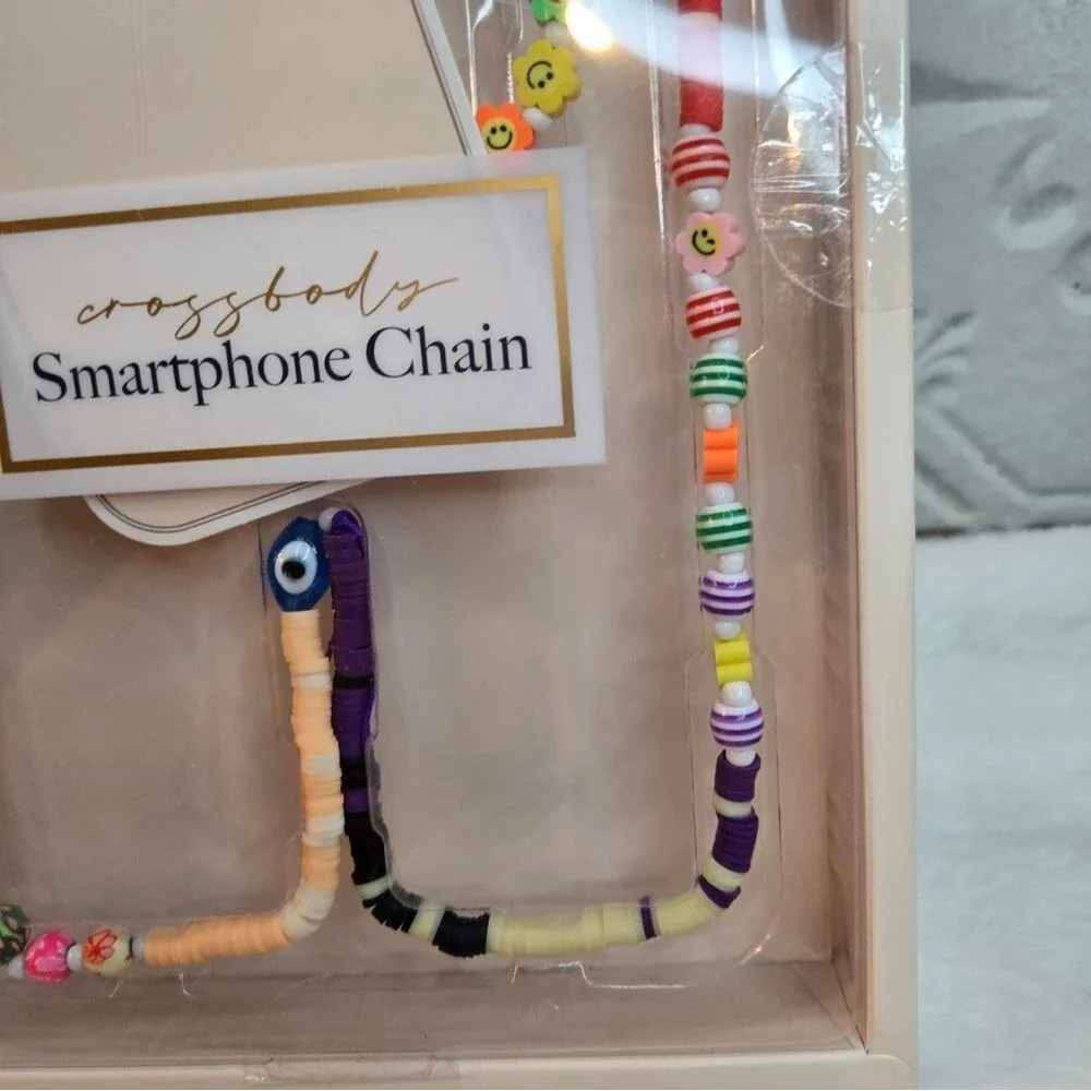 Smartphone Chain Crossbody NEW Vivitar Colorful Beads Lanyard